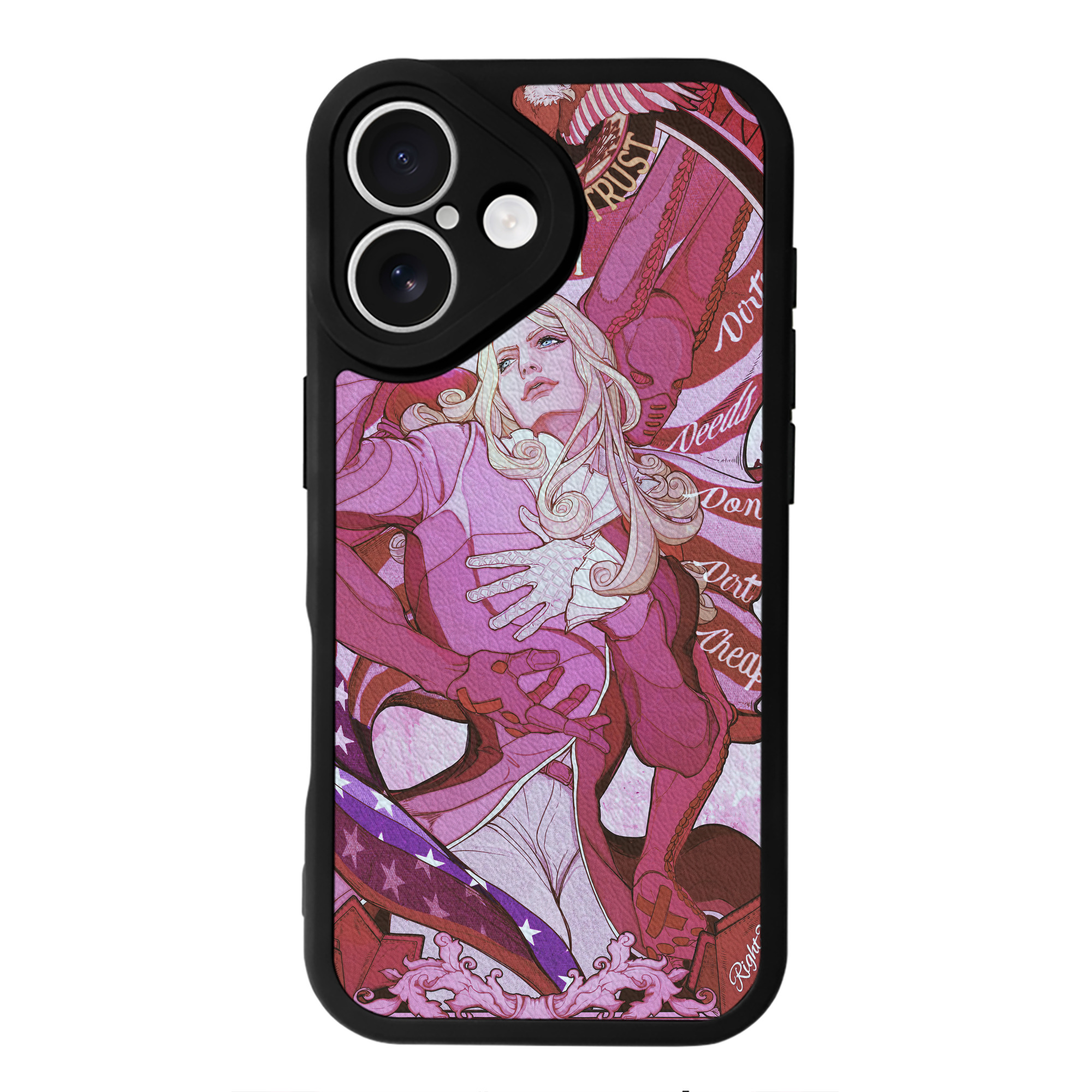 （画像用） ジョジョの奇妙な冒険 JoJo's Bizarre Adventure 【iPhone 16シリーズ対応】シリコンスマホケース（レザー調） 材質：シリコン